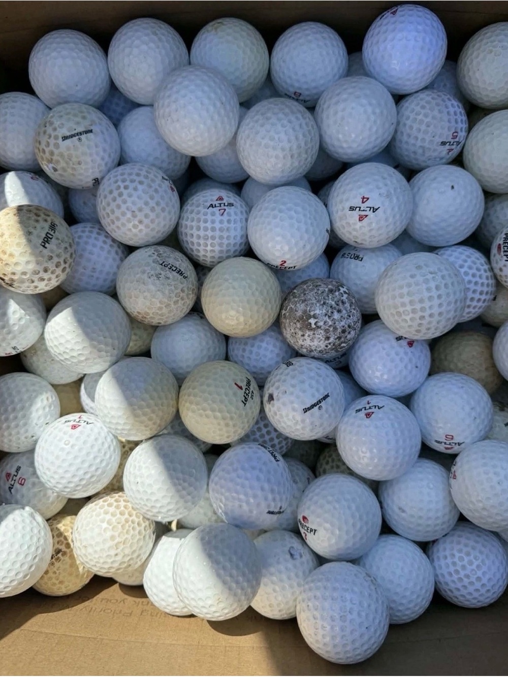 50 Various Brands Practice Range Shag Hit Away Golf Balls Some Dirty